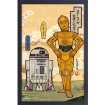 Star Wars - R2D2 & C3PO (Japanese Style) (11"x17" Gel-Coat) (Order in multiples of 6, mix and match styles)