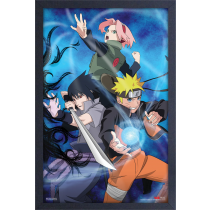 Naruto - Group Fight Pose (11"x17" Gel-Coat) (Order in multiples of 6, mix and match styles)