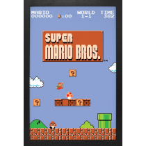 Super Mario Bros - Level 1-1 (11"x17" Gel-Coat) (Pre-Order) (Order in multiples of 6, mix and match styles)