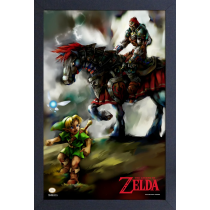 Zelda - Ocarina of Time - Young Link & Ganondorf (11"x17" Gel-Coat) (Order in multiples of 6, mix and match styles)