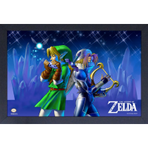 Zelda - Ocarina of Time - Link & Sheik Instruments (11"x17" Gel-Coat) (Order in multiples of 6, mix and match styles)